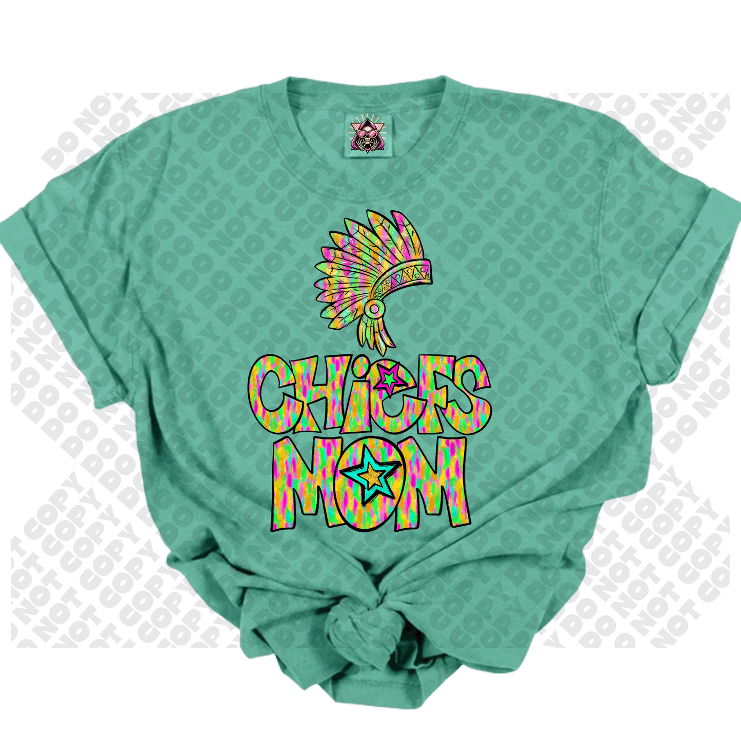 Chiefs Mom Star Colorful DTF Transfer