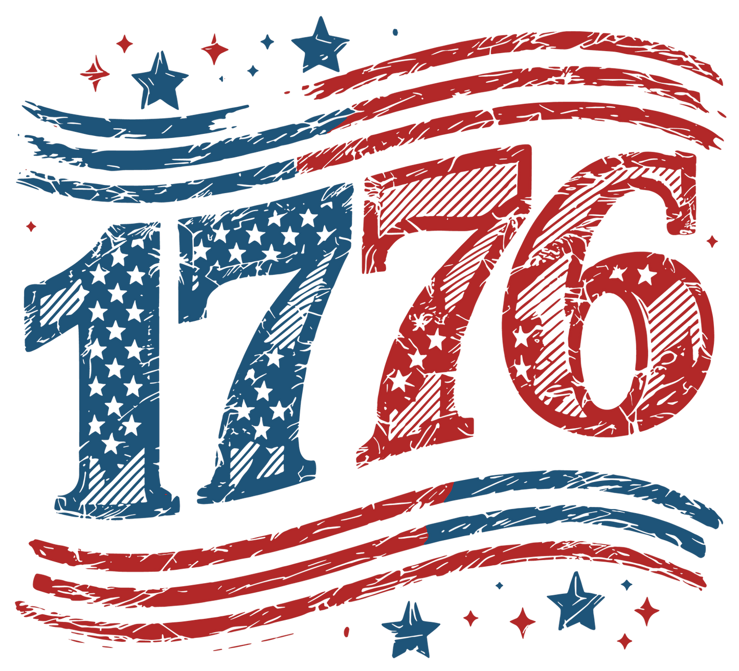 1776 America Fourth of July (4th of July) DTF Transfer