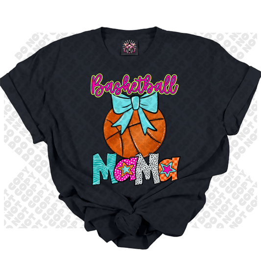 Basketball MAMA Star Colorful DTF Transfer