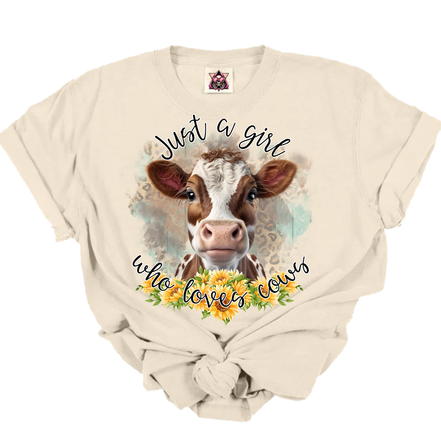 Just a Girl Who Loves Cows DTF Transfer