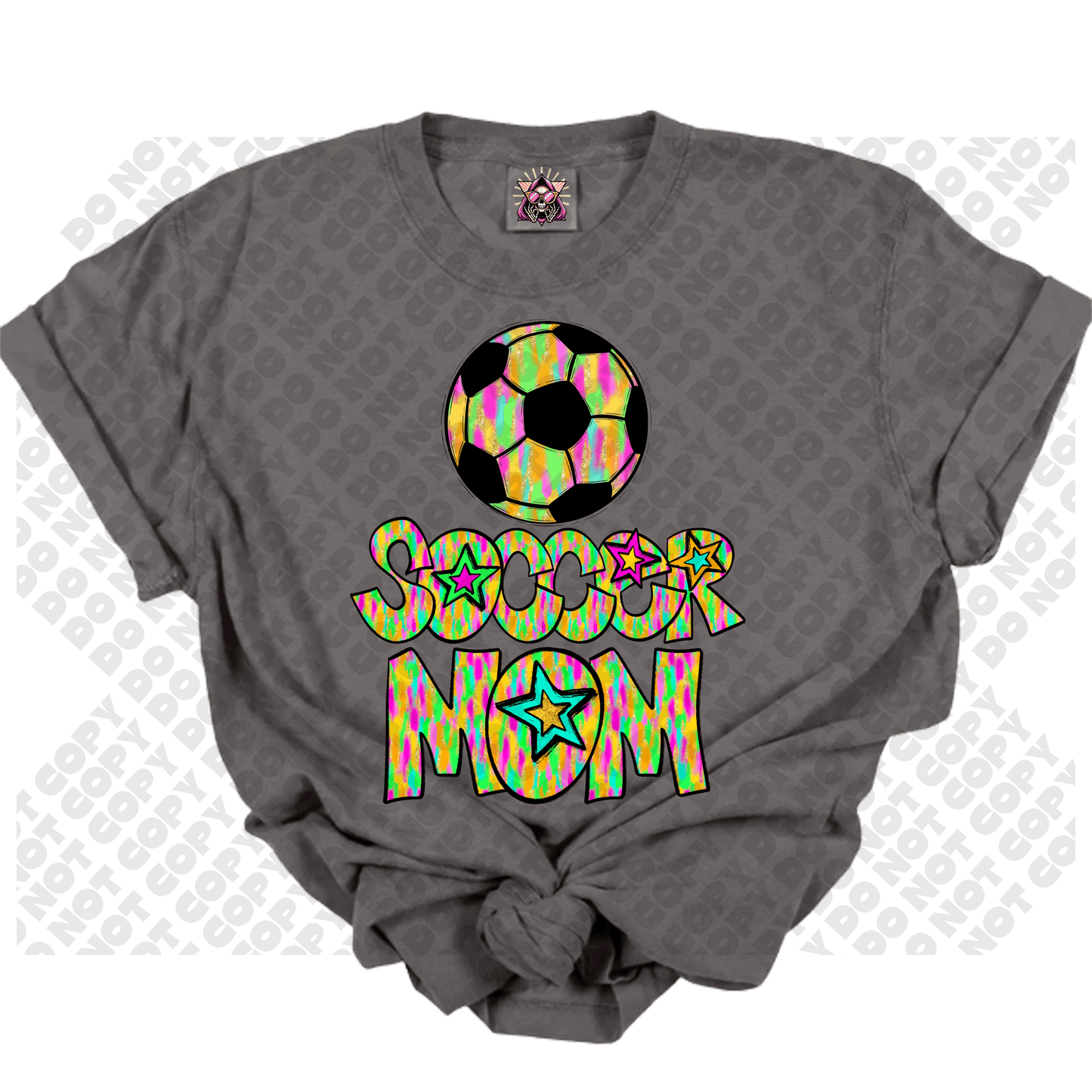Soccer MAMA Star Colorful DTF Transfer