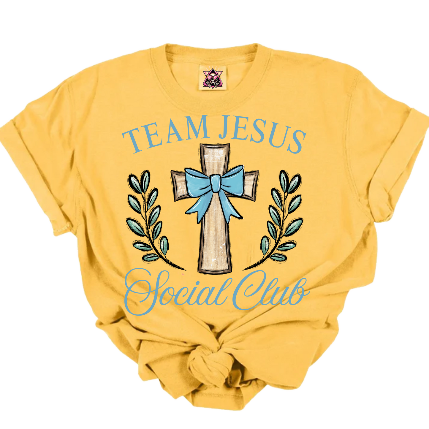 Team Jesus Social Club Cross DTF Transfer