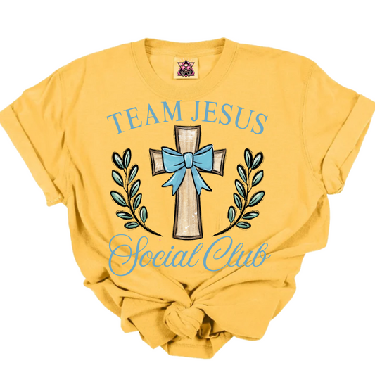 Team Jesus Social Club Cross DTF Transfer