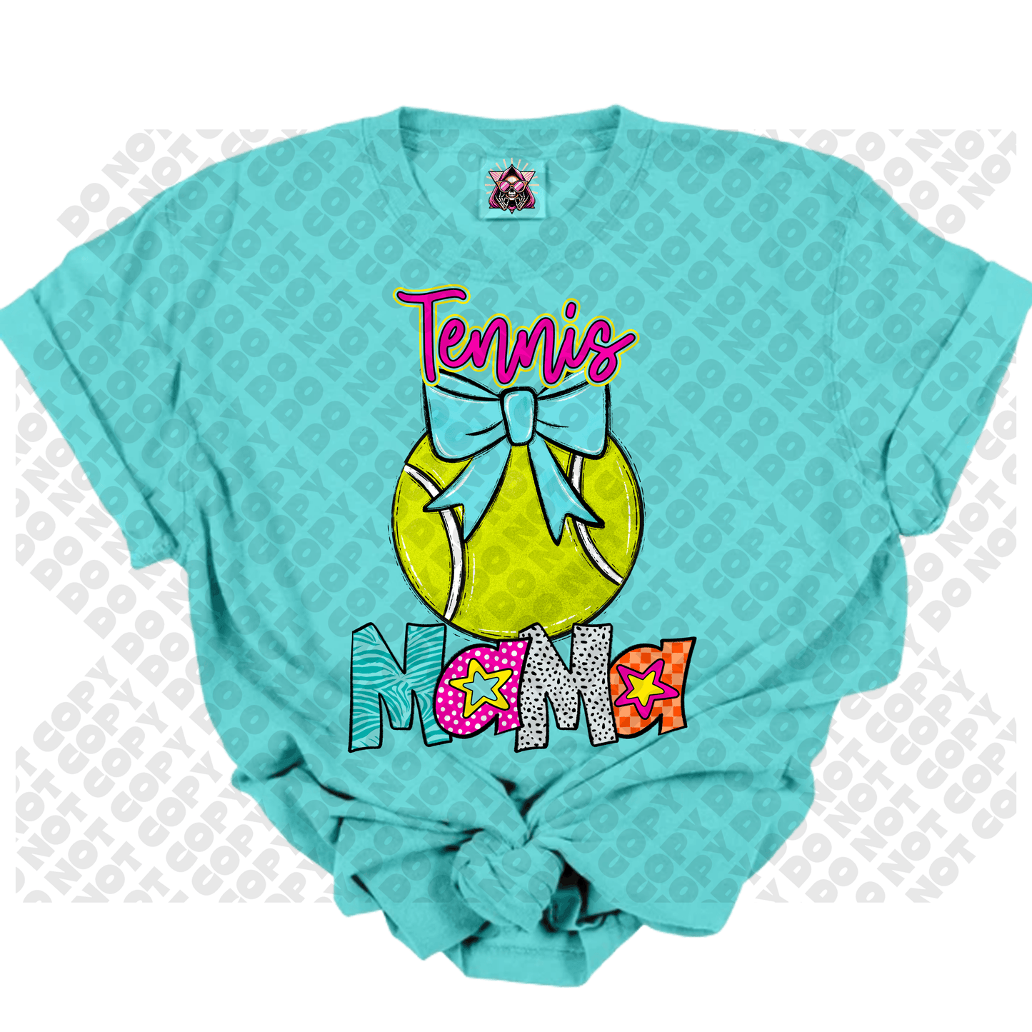 Tennis MAMA Star Colorful DTF Transfer
