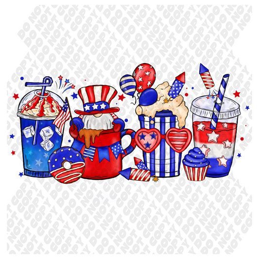 Fourth of July Drinks Transfer