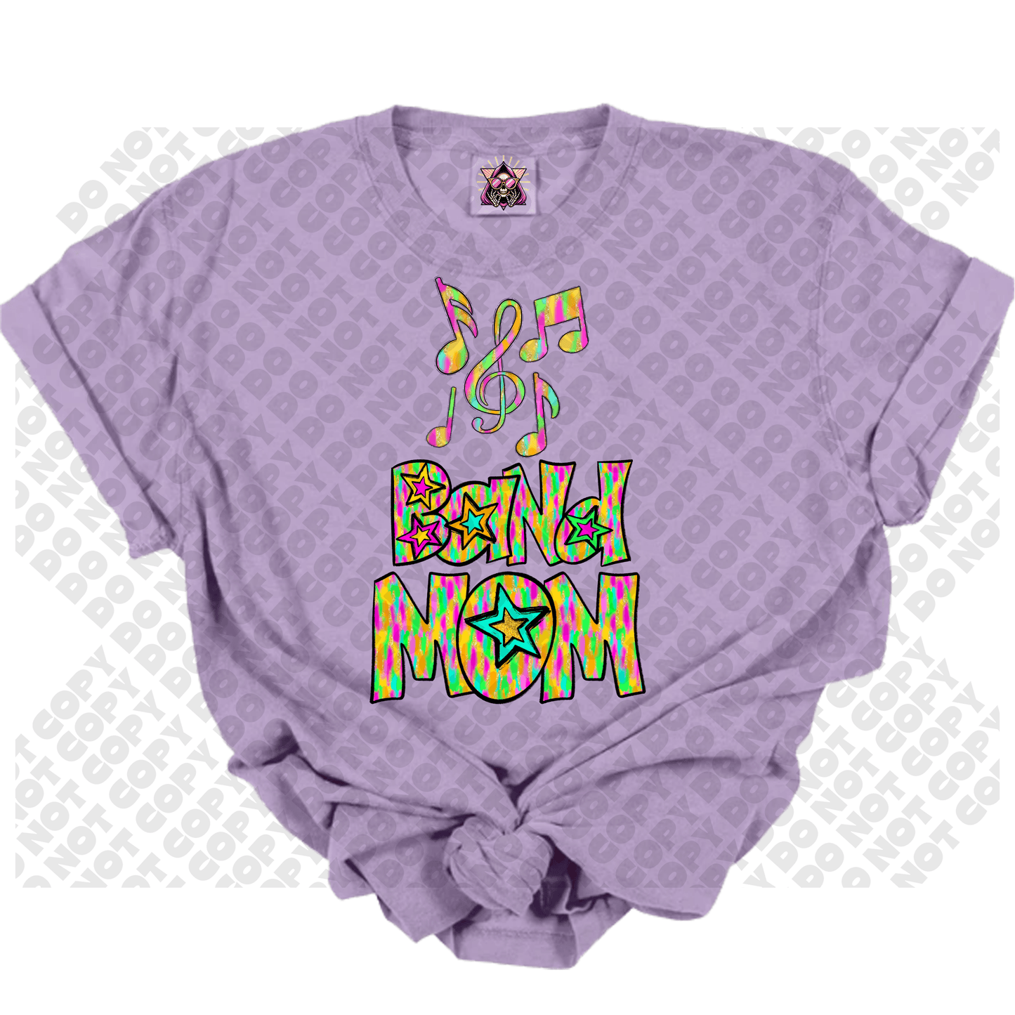Band Mom Star Colorful DTF Transfer