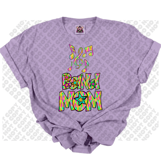 Band Mom Star Colorful DTF Transfer