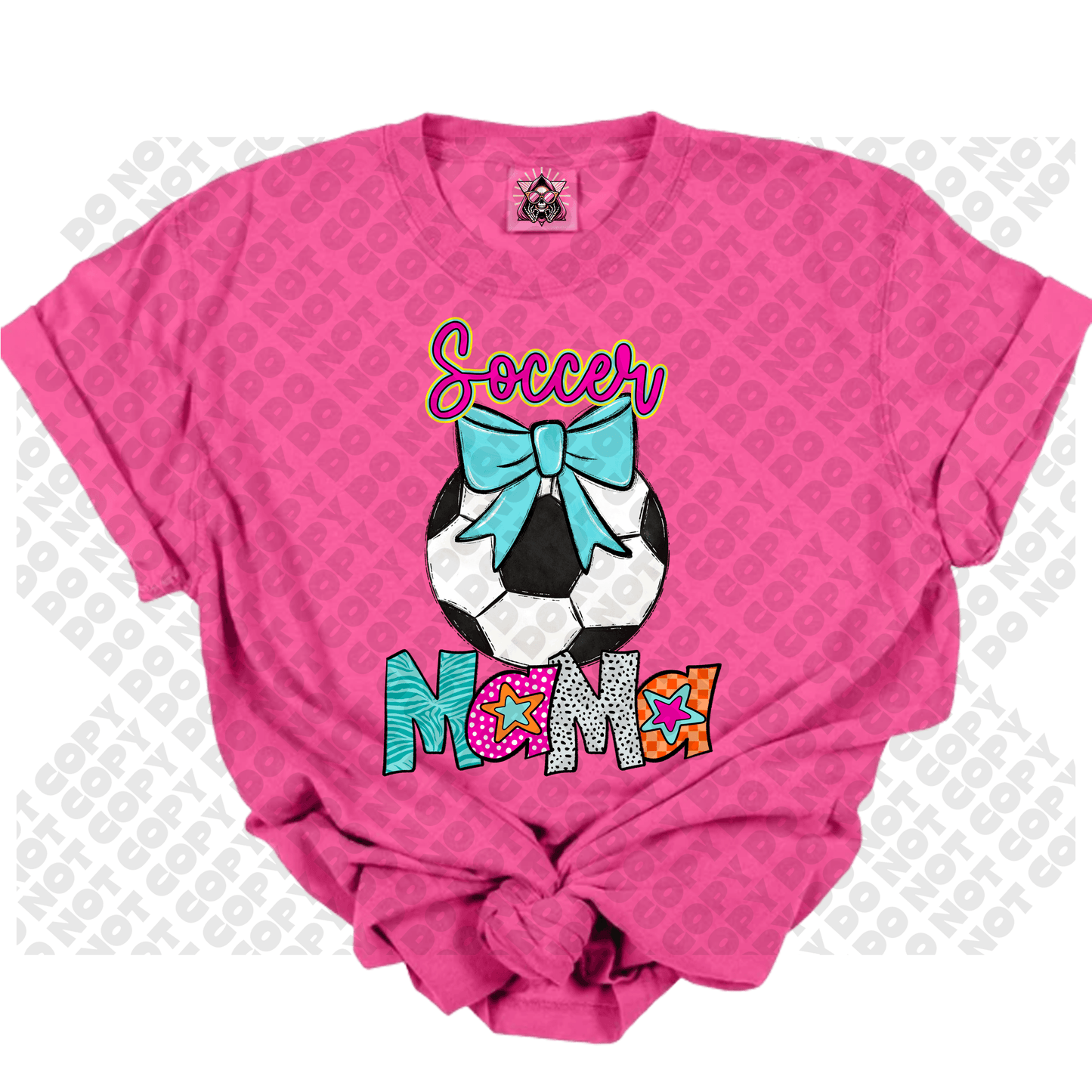 Soccer MAMA Star Colorful DTF Transfer
