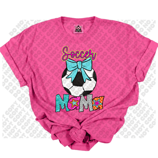 Soccer MAMA Star Colorful DTF Transfer