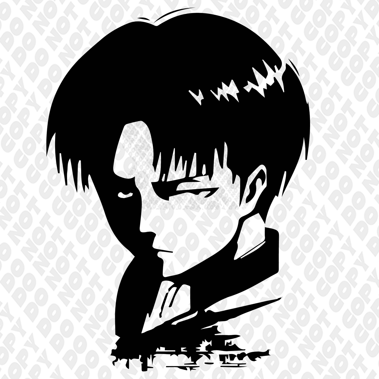 Levi Ackerman Serious Side Profile