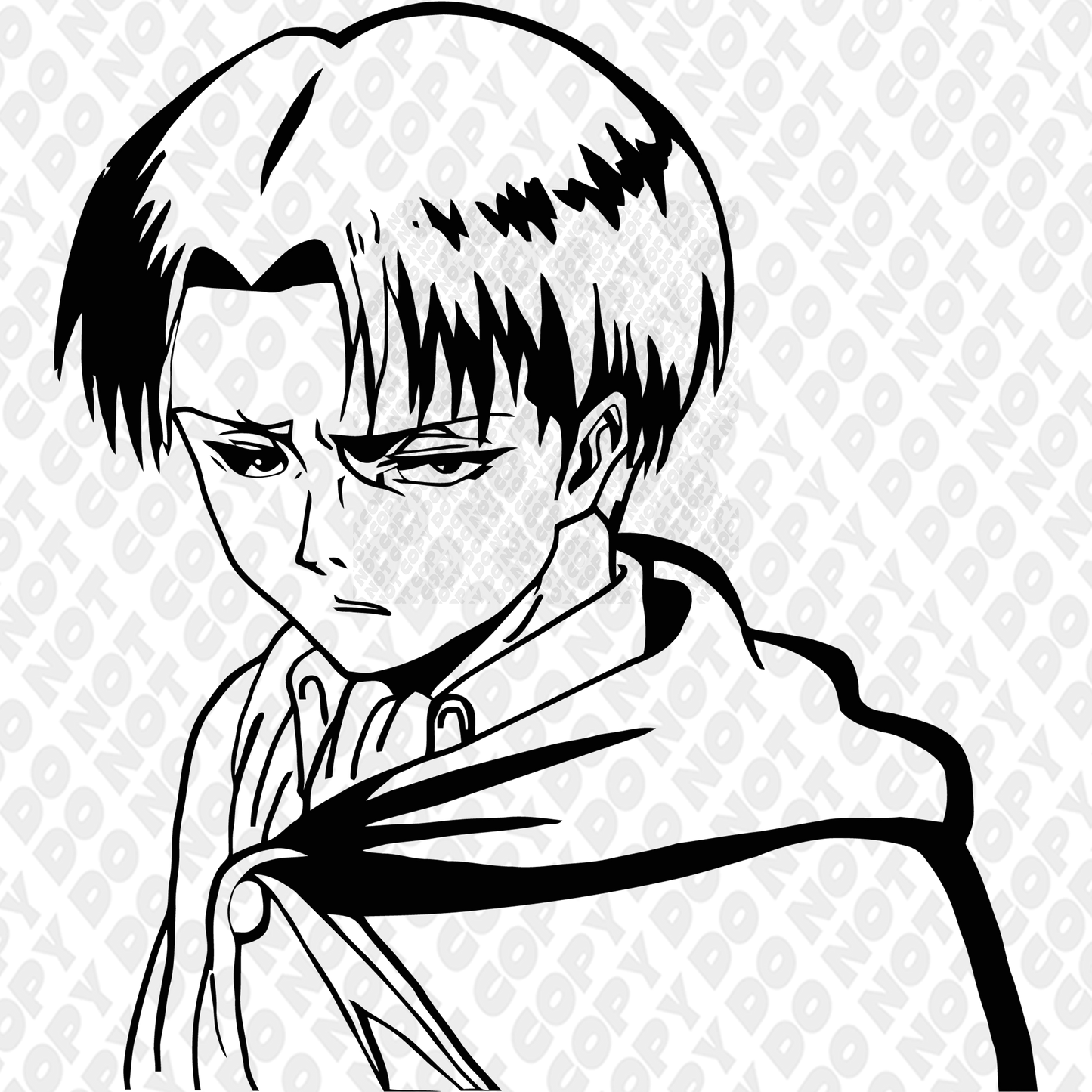 Levi Ackerman Side Outline