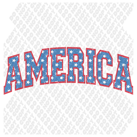 America 4th of July DTF Transfer
