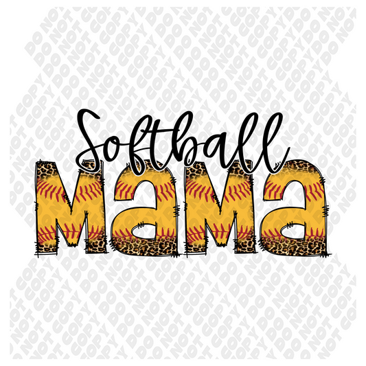 Softball Mama DTF Transfer