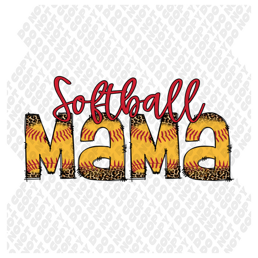 Softball Mama DTF Transfer