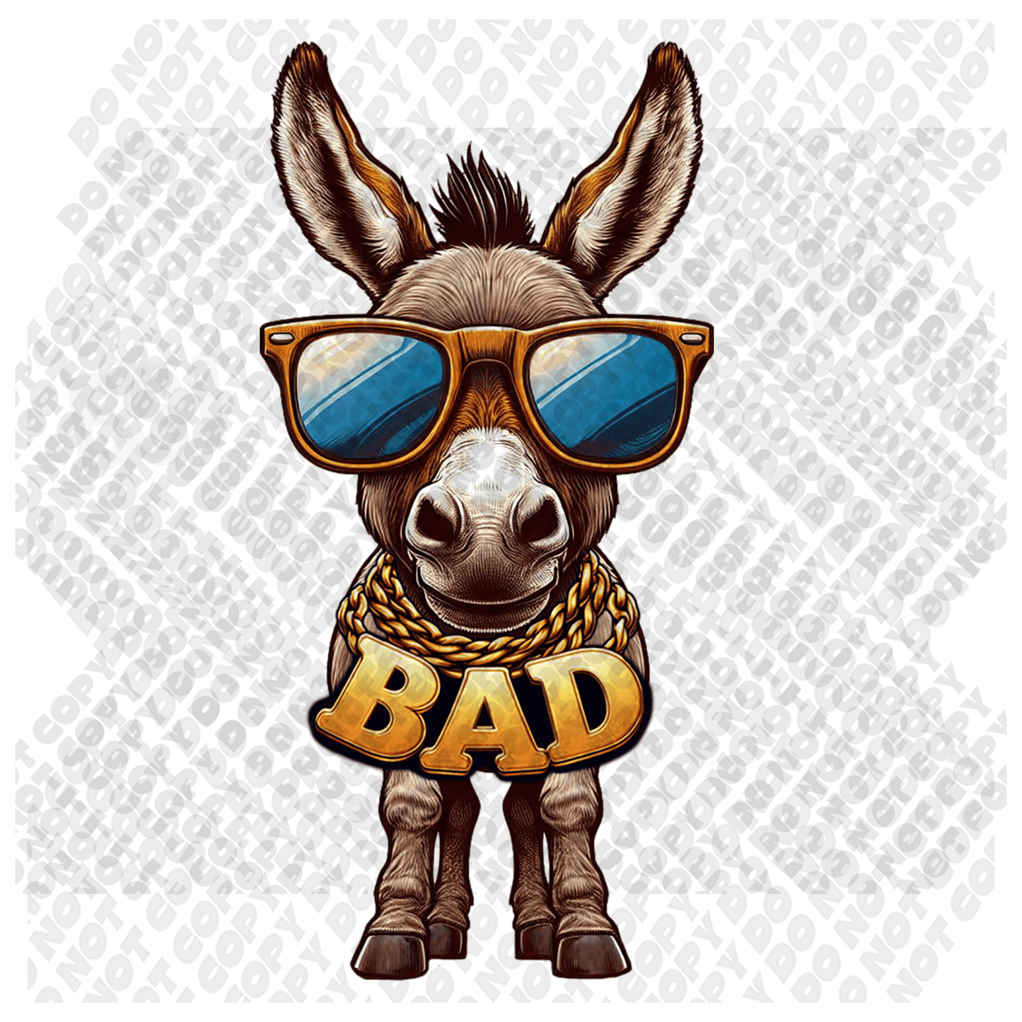 Bad A$$ Donkey DTF Transfer