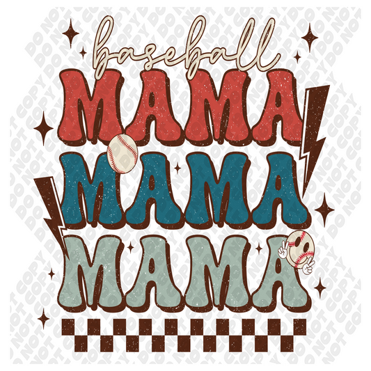 Baseball Mama DTF Transfer