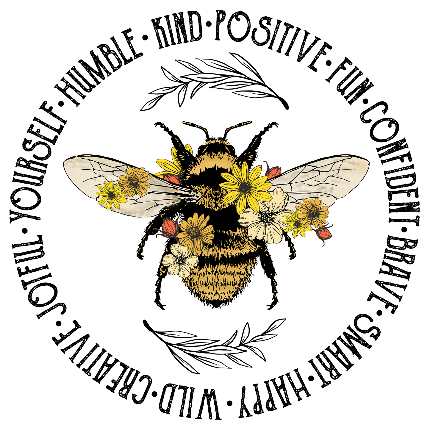 Bee Kind Vintage DTF Transfer