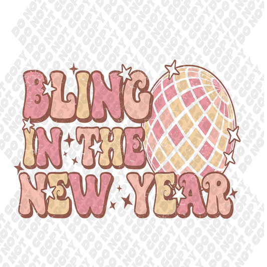 Bling In The New Year DTF Transfer