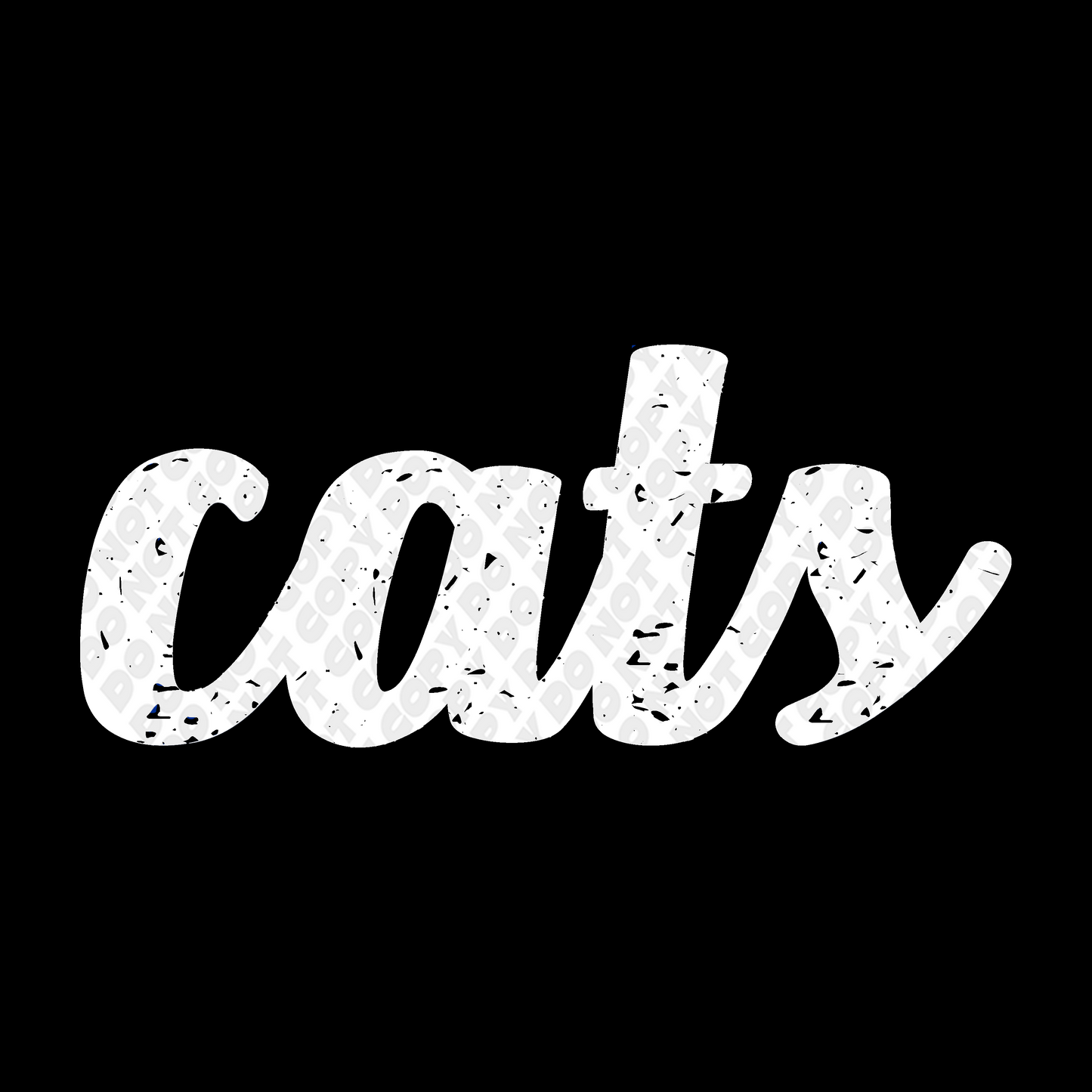 CATS White DTF Transfer