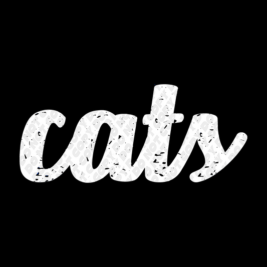 CATS White DTF Transfer