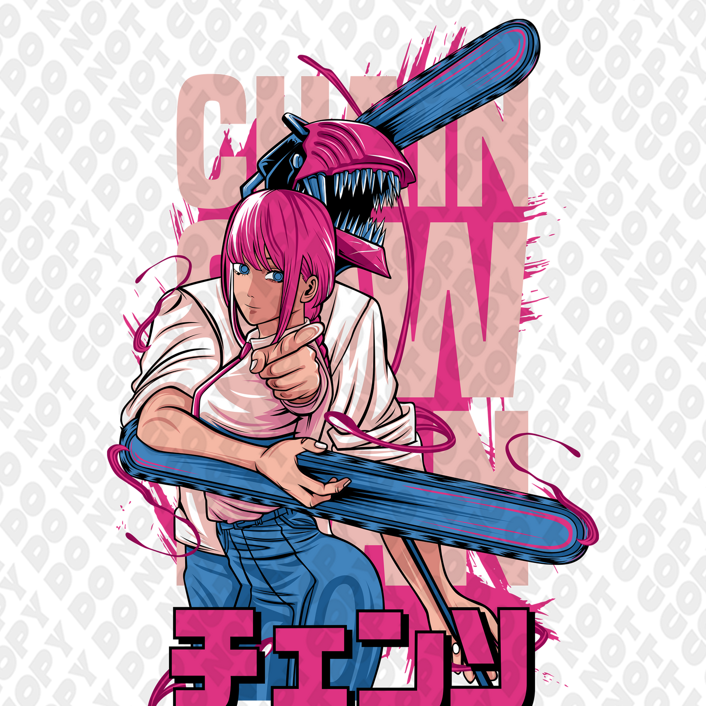 Denji and Makima Embrace