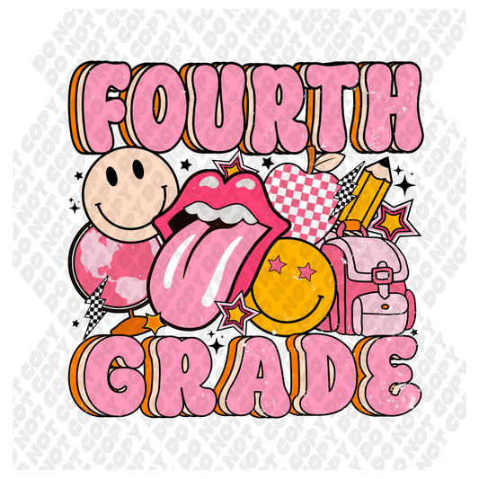 Fourth Grade Back To School DTF Transfer