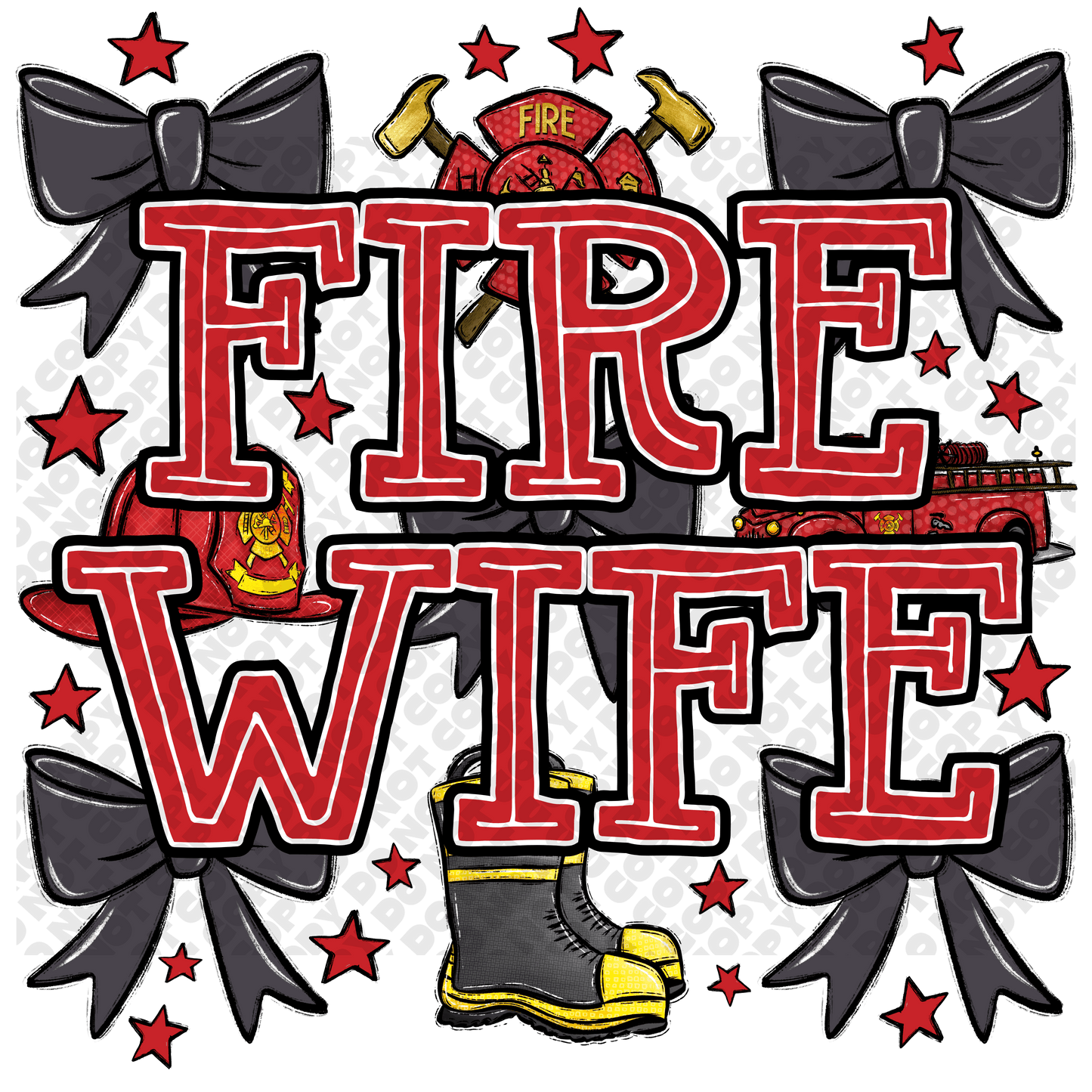 Fire Wife Coquette DTF Transfer