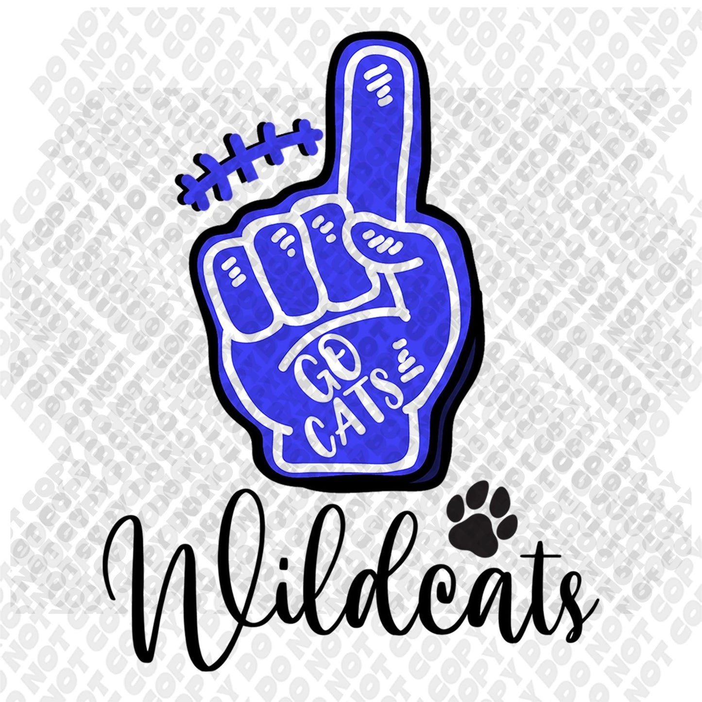 UK WIldcat Foam Finger Transfer
