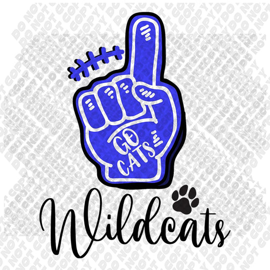 UK WIldcat Foam Finger Transfer