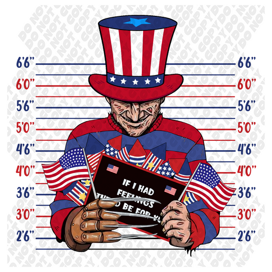 Freddy Krueger Nightmare on Elm Street 4th of July Transfer