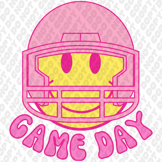 Light Pink Yellow Smile Game Day