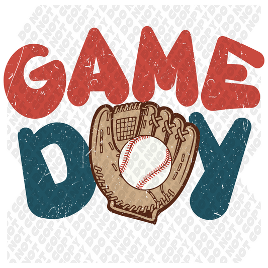 Game Day Baseball DTF Transfer