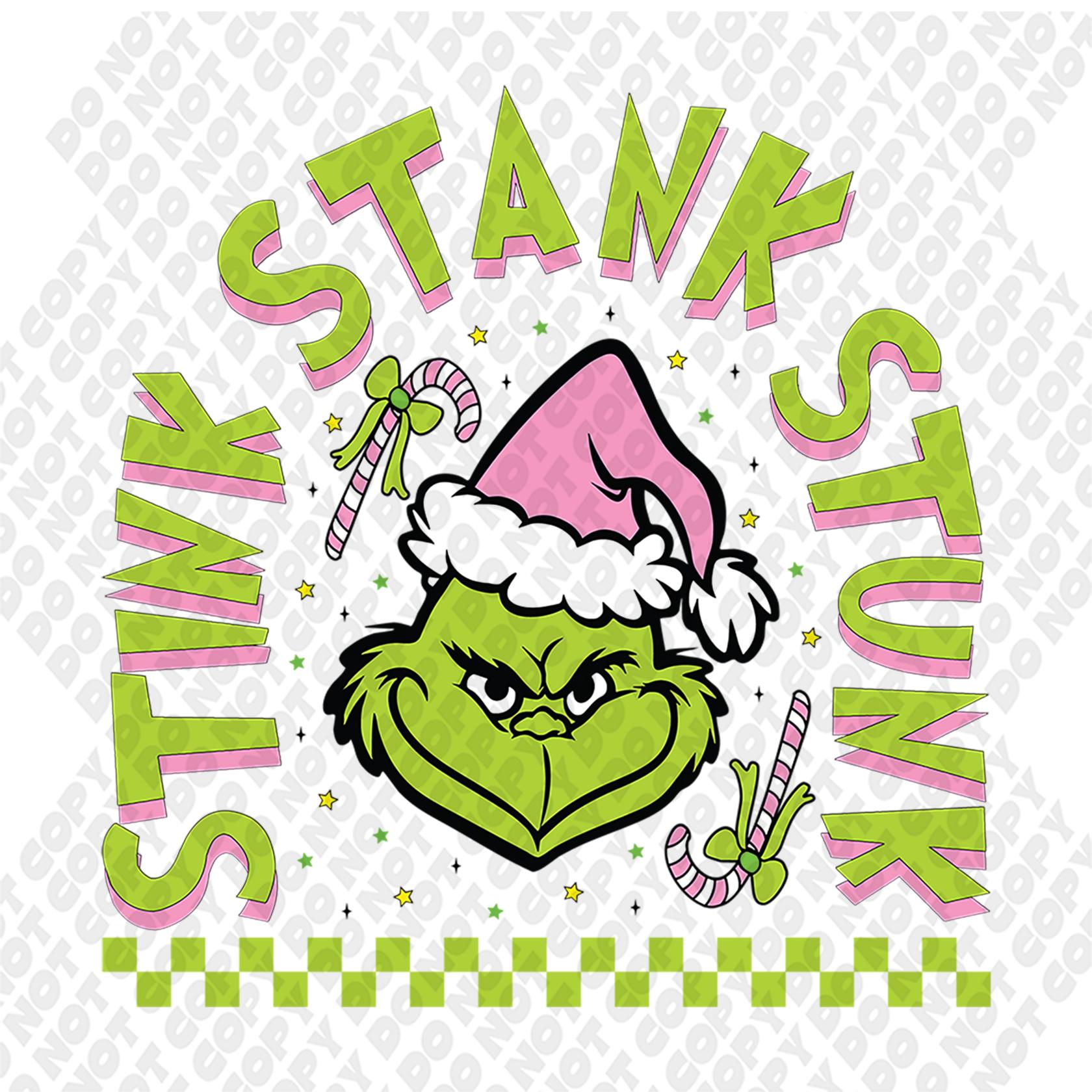 Stink Stank Stunk! Grinch Die Cut Decal Calendared Vinyl, Various colors!