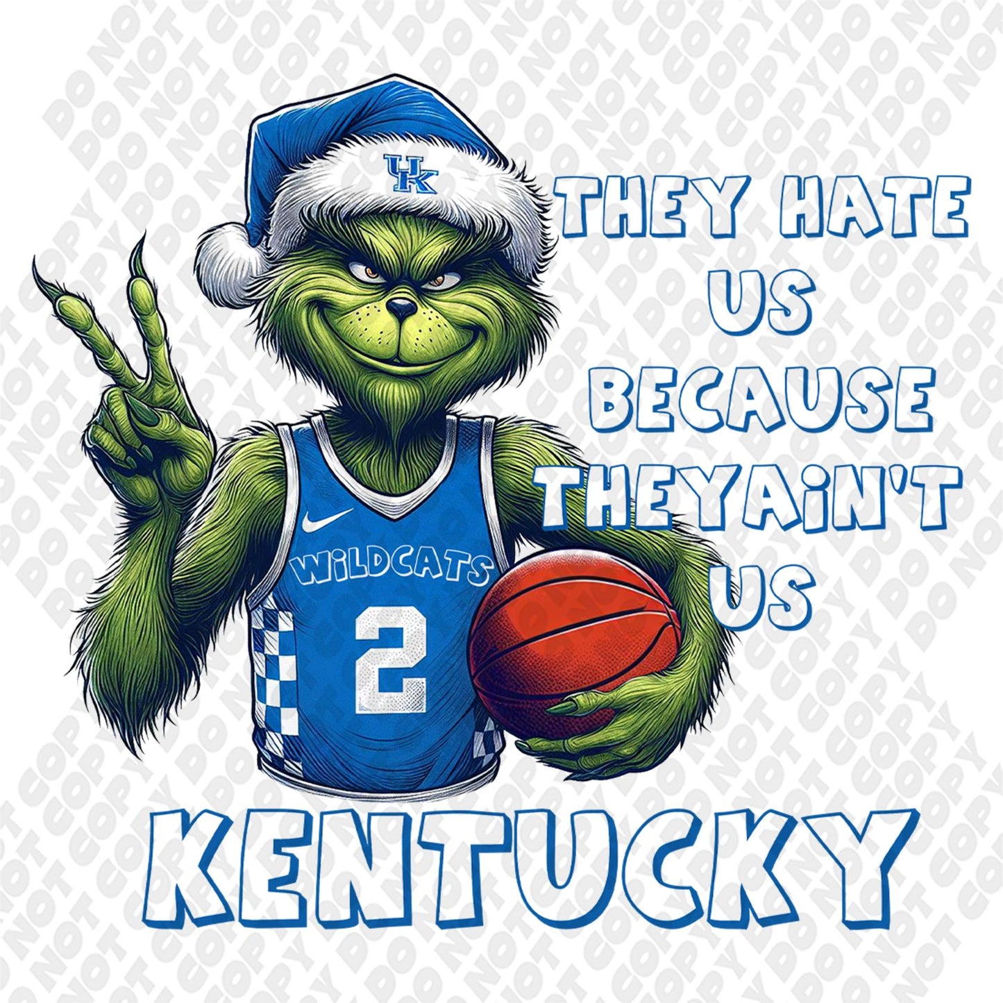 Kentucky UK WIldcats Basketball Grinch They Hate Us Transfer