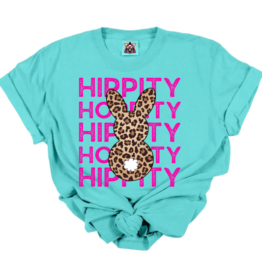 Hippity Hoppity Leopard Easter Bunny DTF Transfer