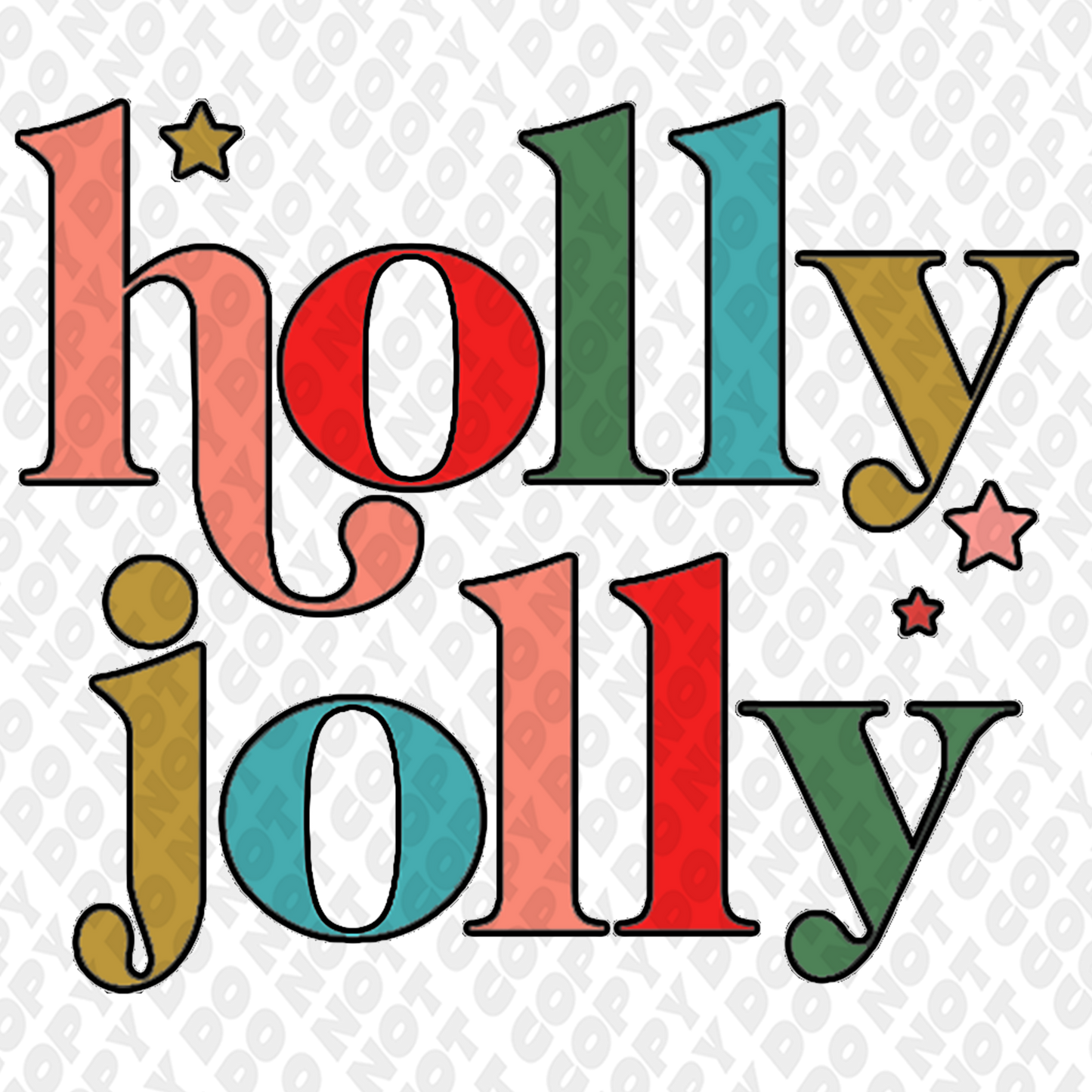 Holly Jolly DTF Transfer