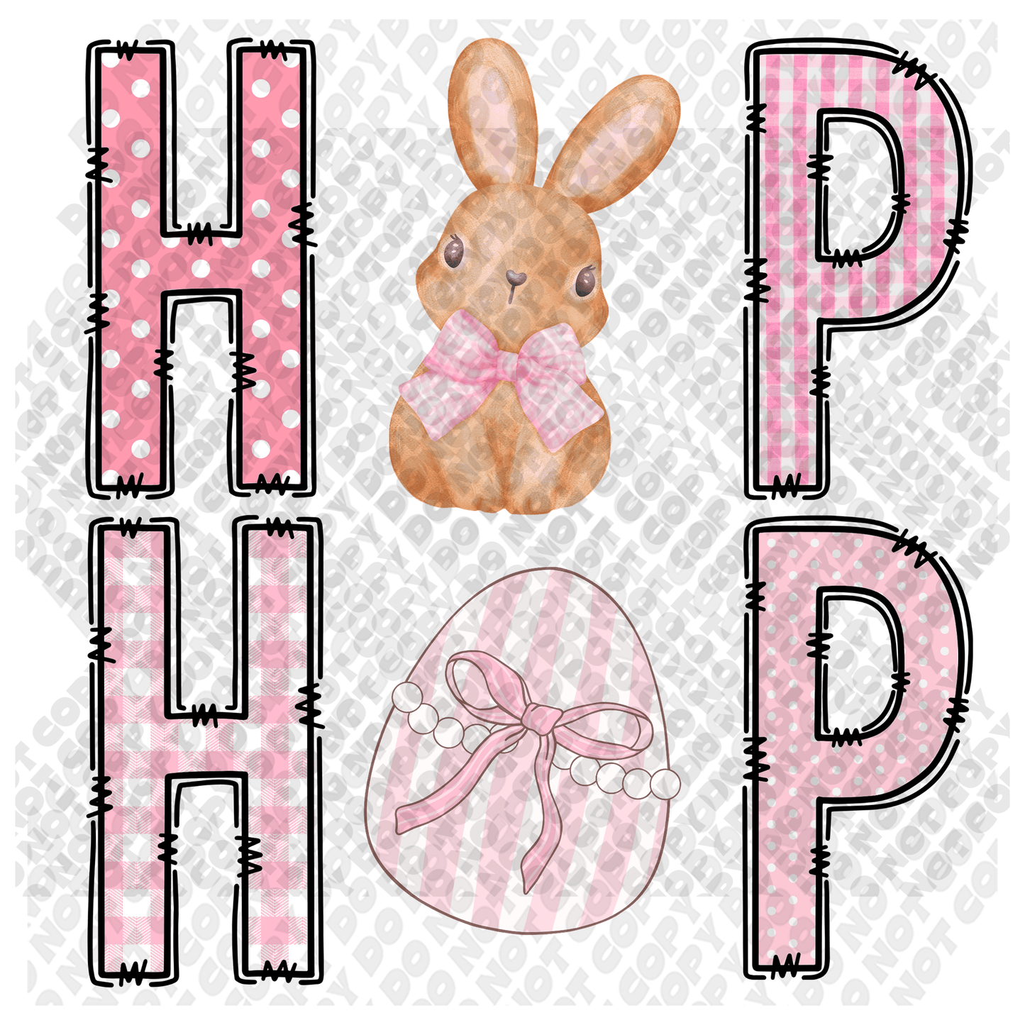 Hop Hop Pink Transfer