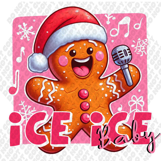 Ice Ice Baby Pink Transfer