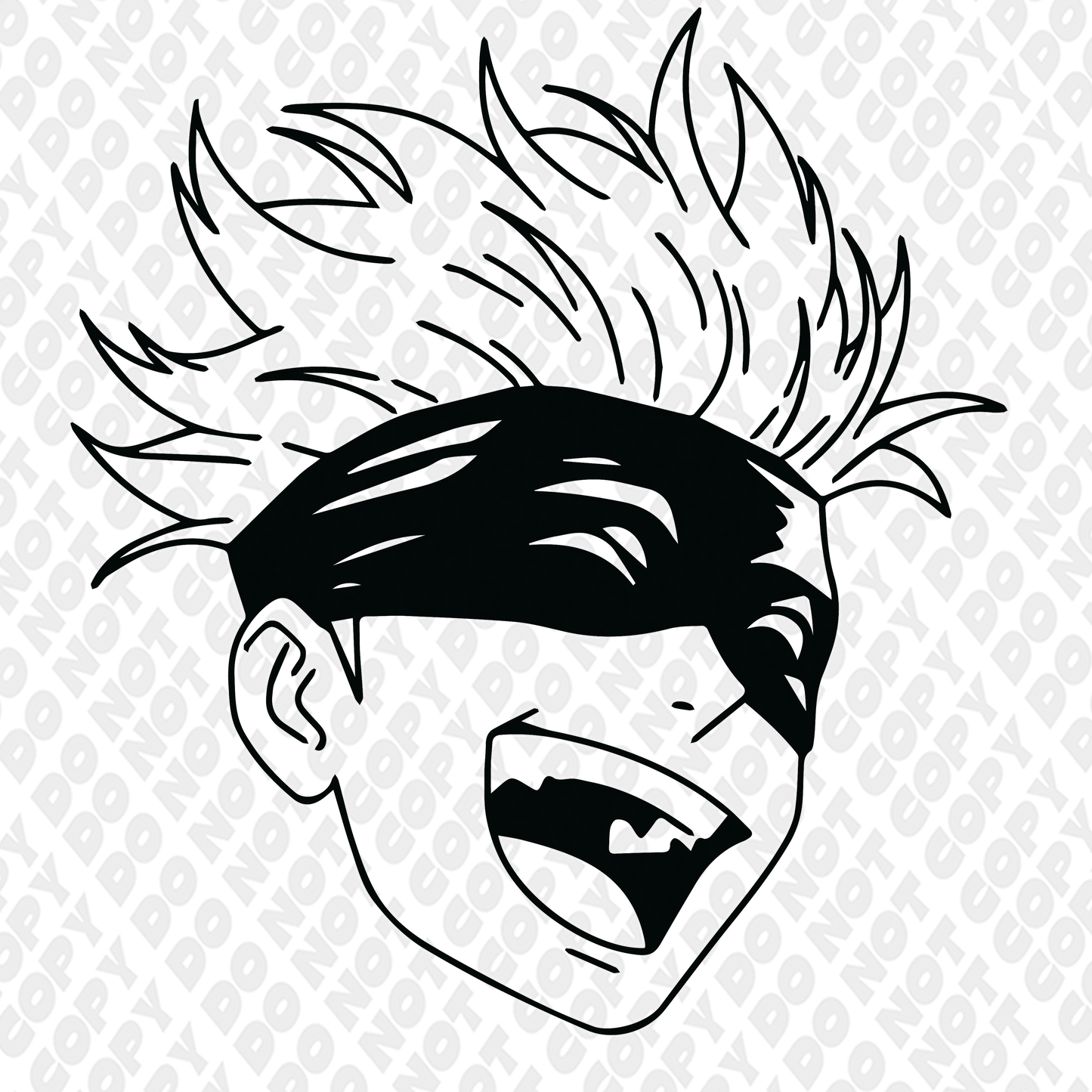 Gojo Big Headed Happy Faded