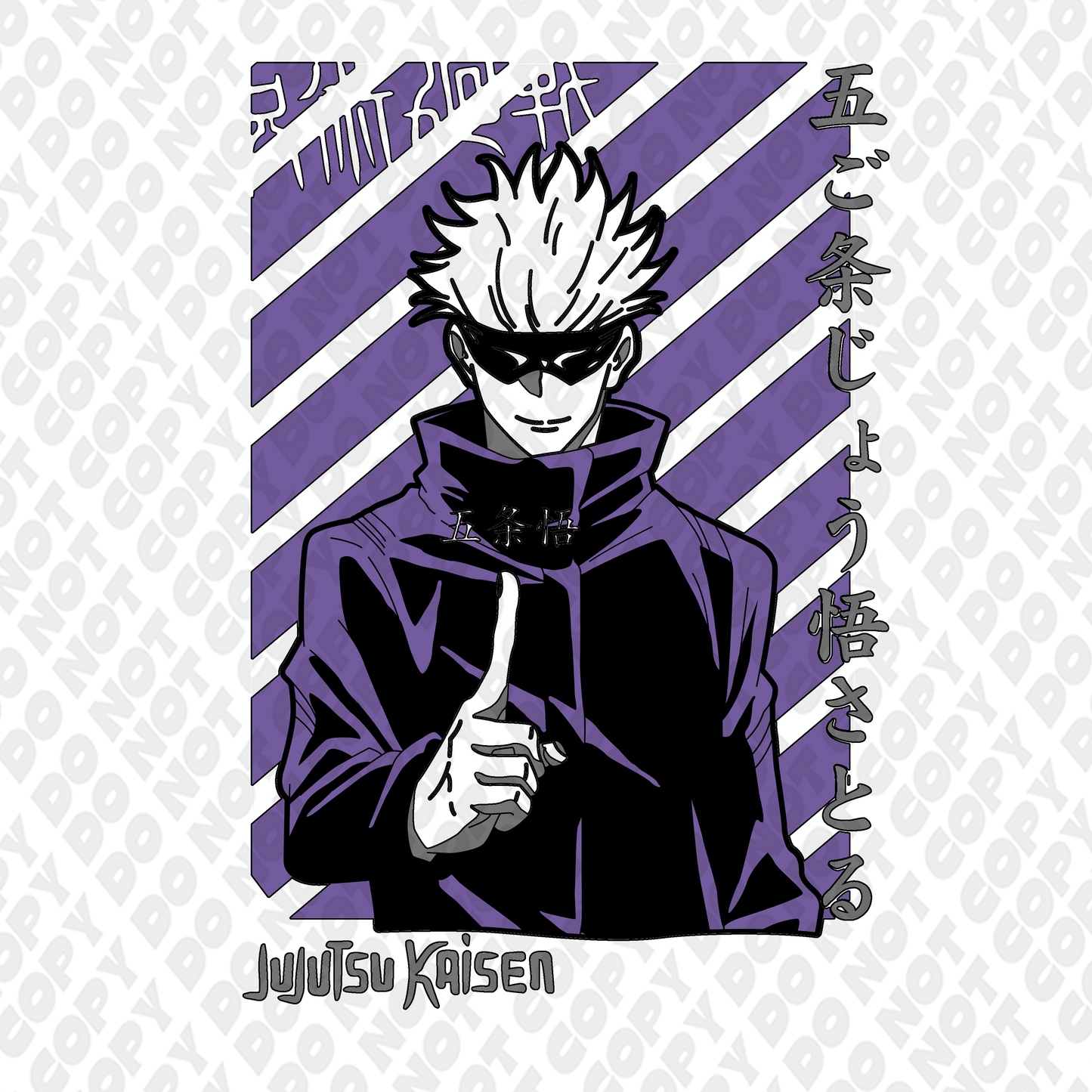 Gojo Purple Poster Full Color