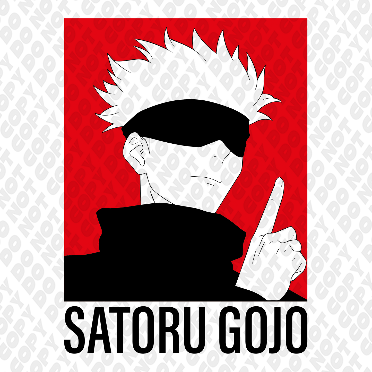 Gojo Red Poster Full color