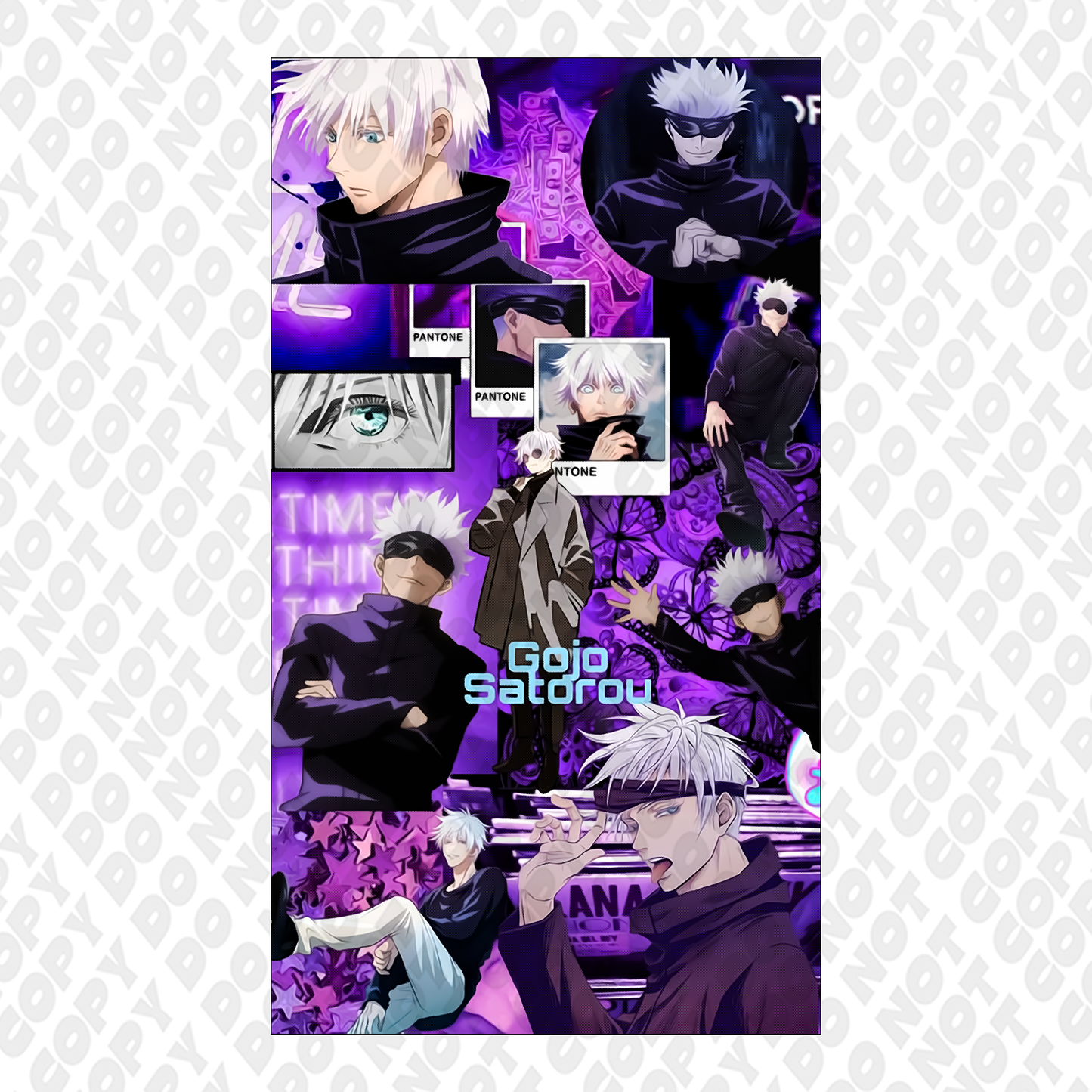 Gojo Fangirl Purple Poster