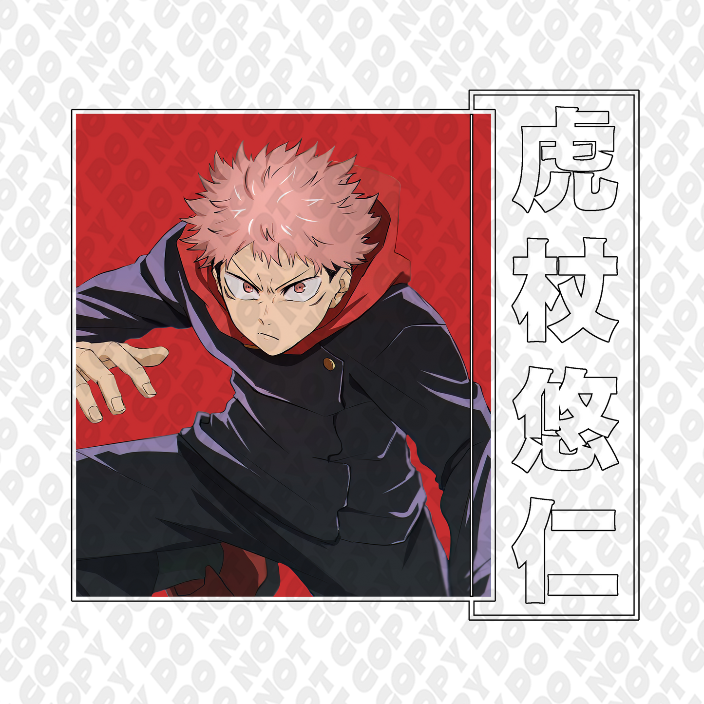 Itadori Pissed Off Red Full Color