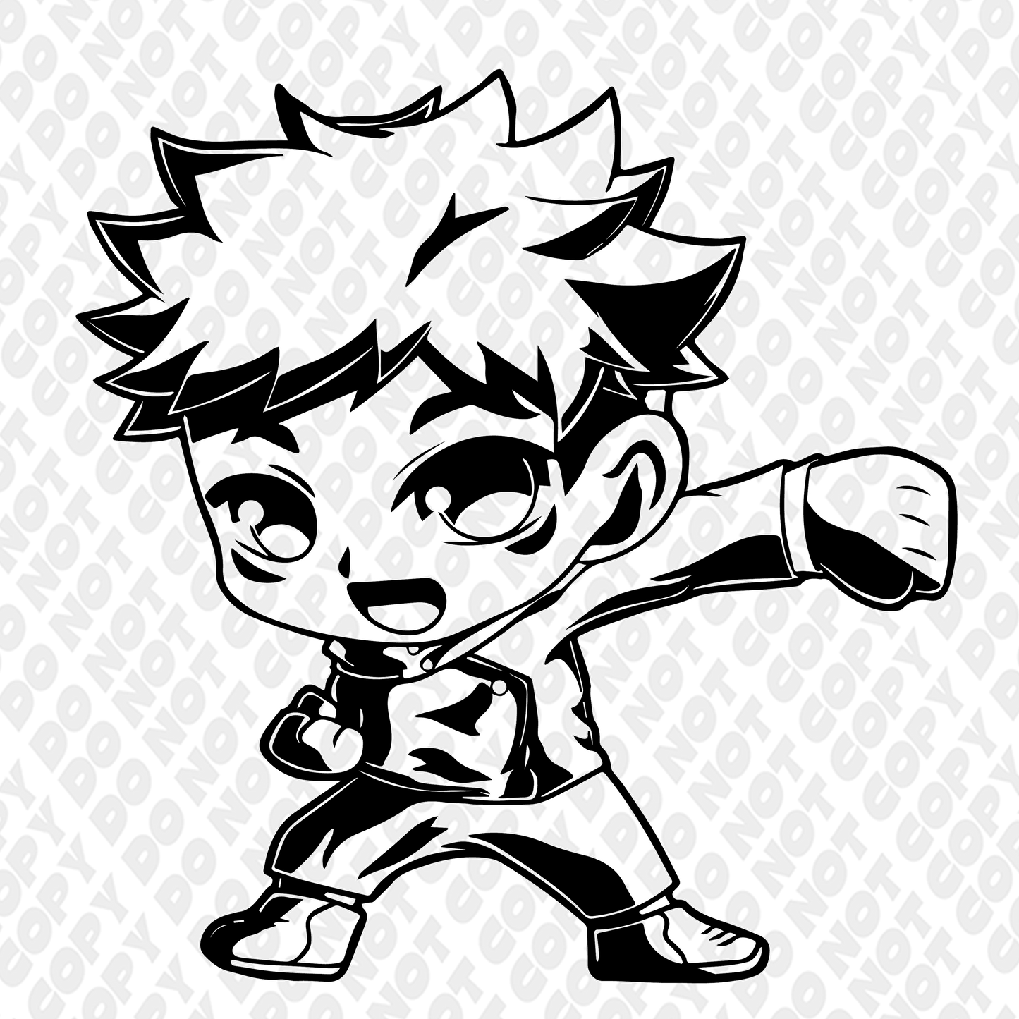 Itadori Punches Chibi Faded