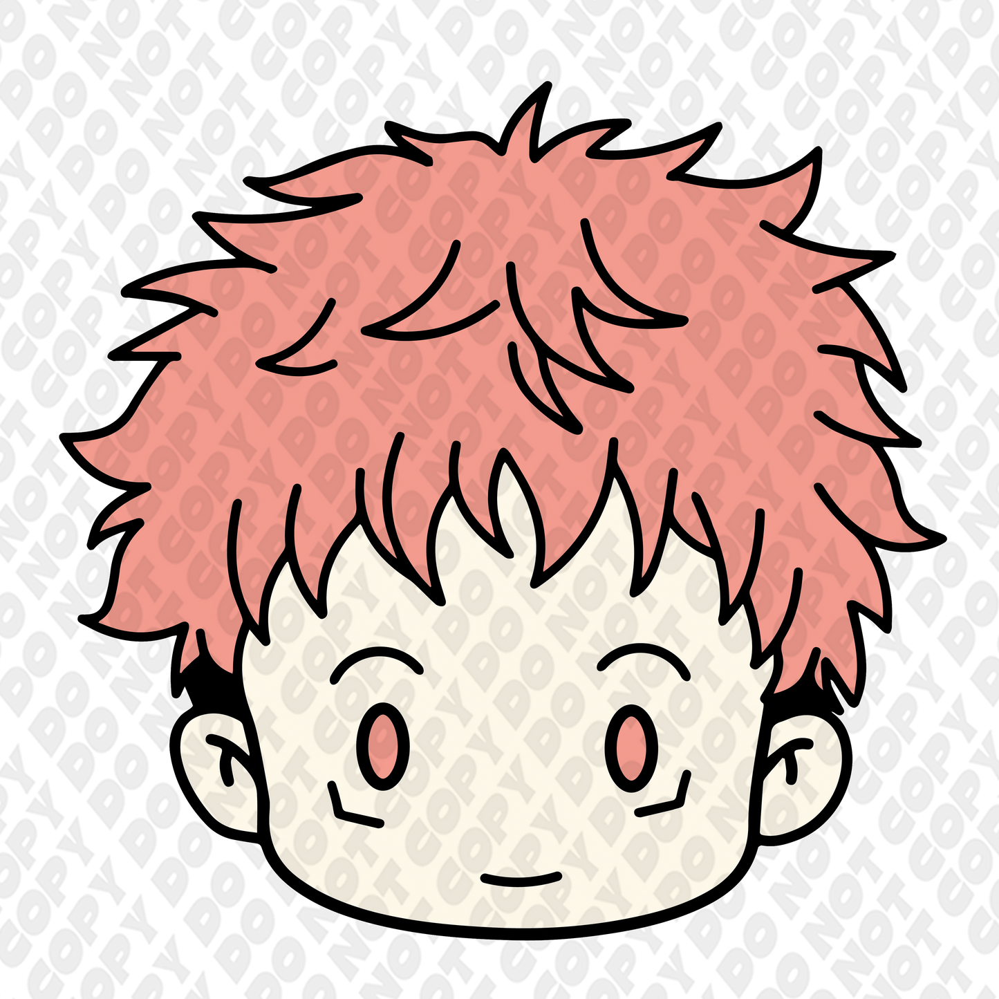 Itadori Chibi head Shot Full Color