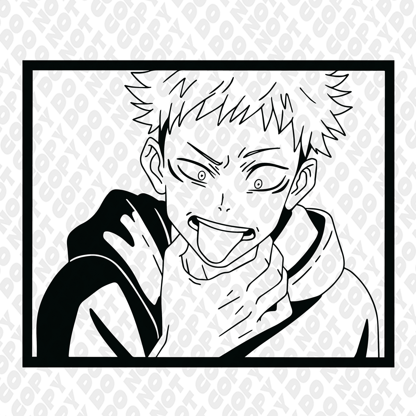 Itadori Yucky Poster Outline