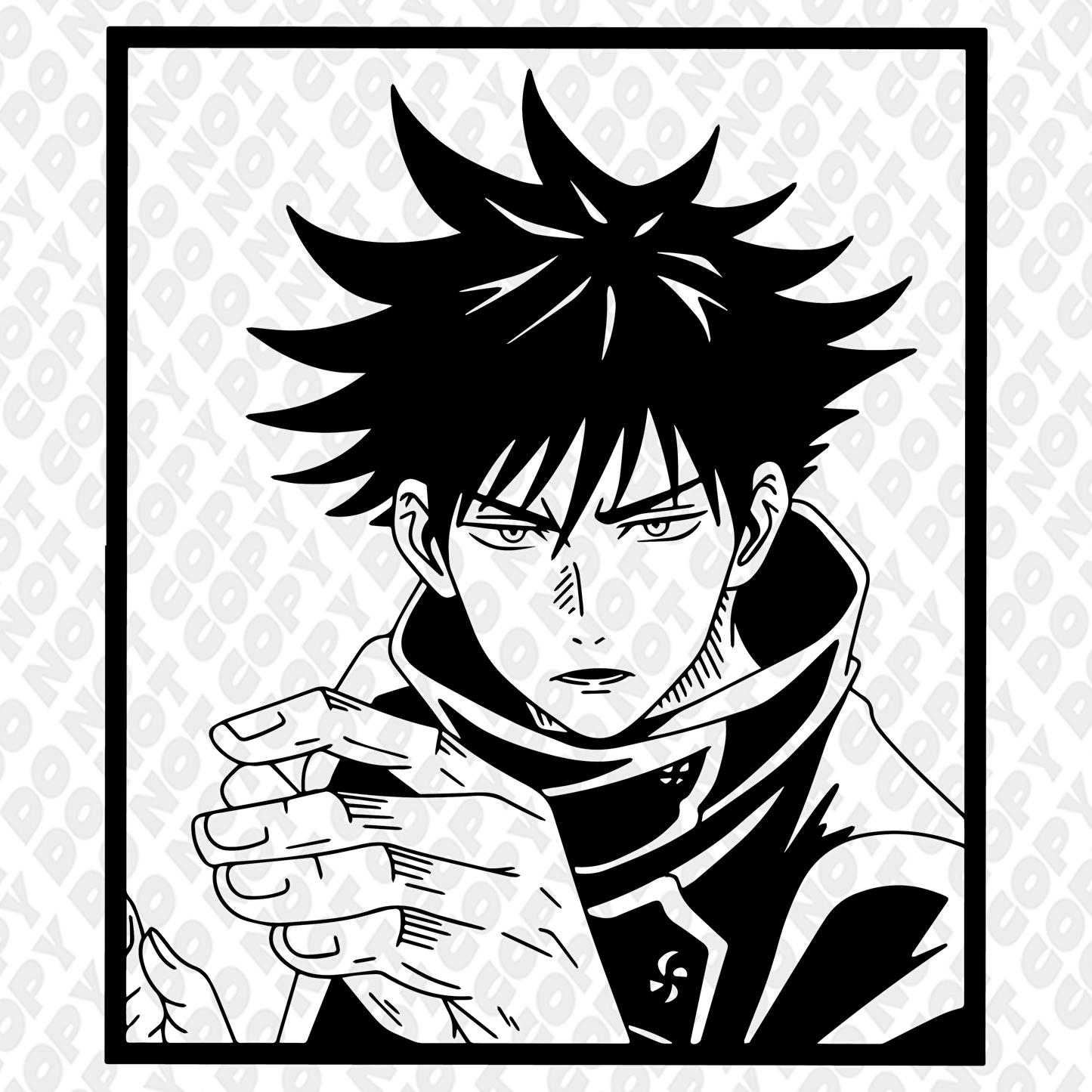 Megumi Throw hands Faded Poster