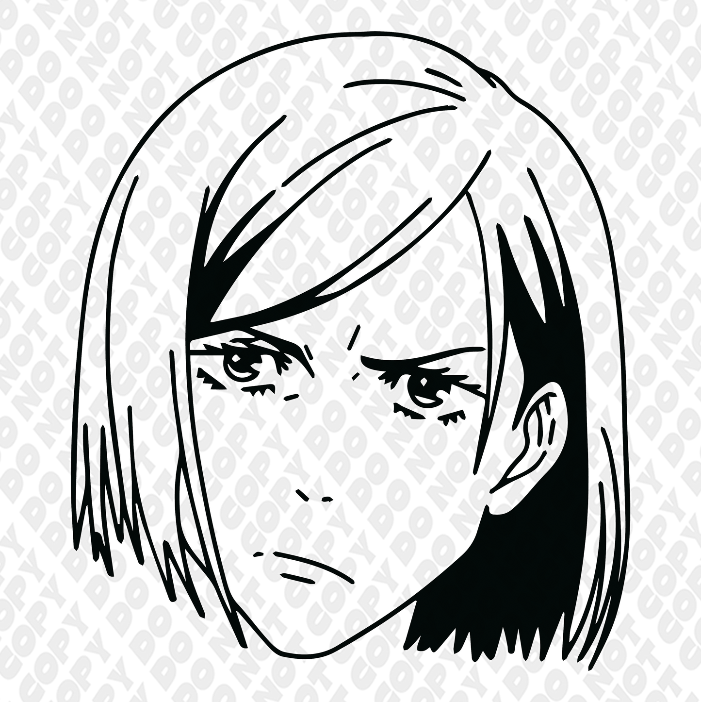 Nobara Seriously Head Shot Outline