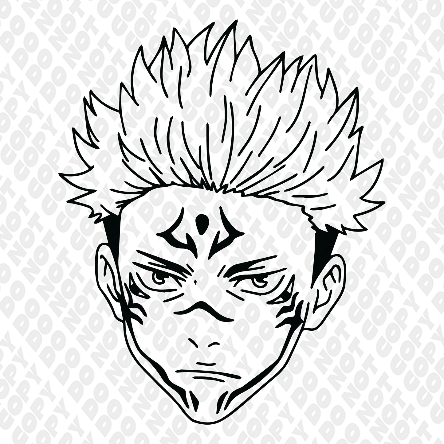 Sukuna Plotting Head Outline