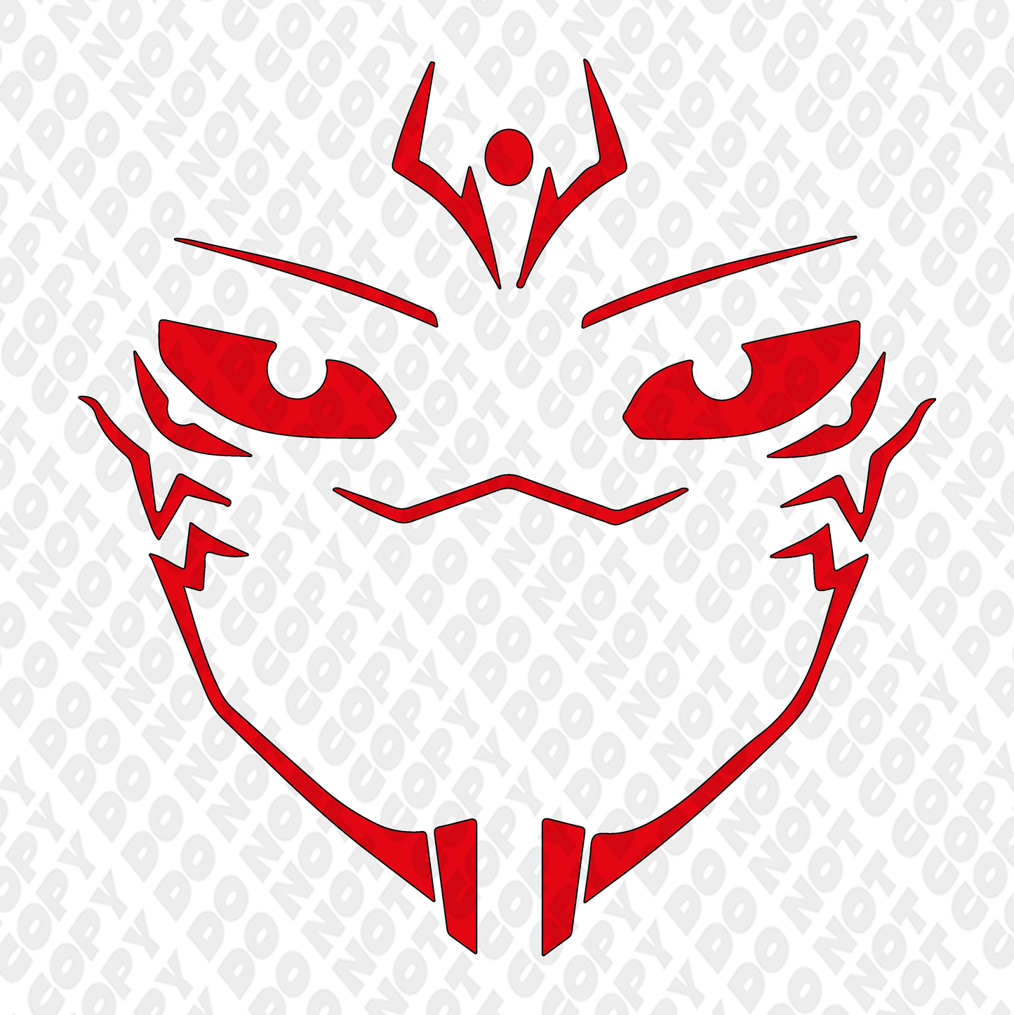 Sukuna Markings Red Outline